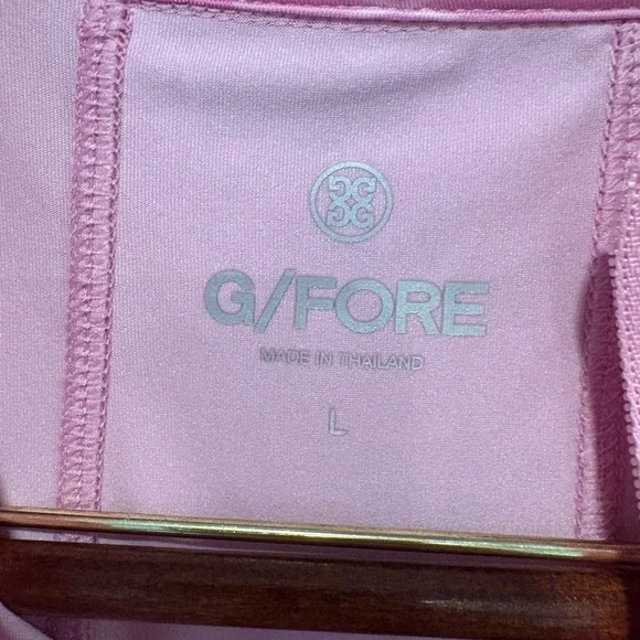 G/Fore Icon Camo Tech Jersey Quarter Zip Top Large Lilac Womens Golf - Picture 2 of 4